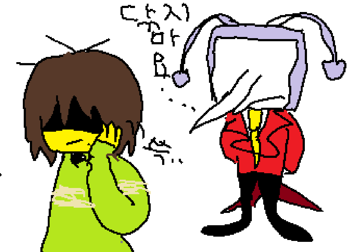 왼손으로 그리는 연습을 해봄