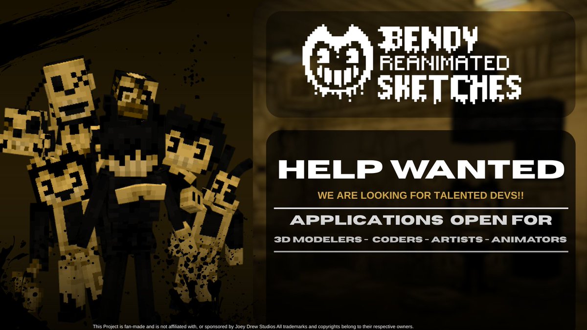 Bendy: Reanimated Sketches tweet media