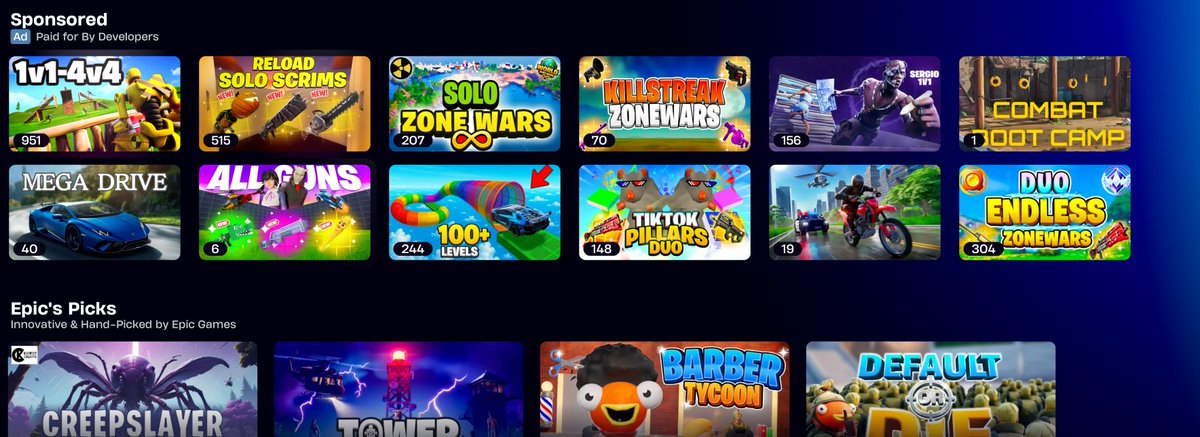 In front of Epic picks 🤡💀