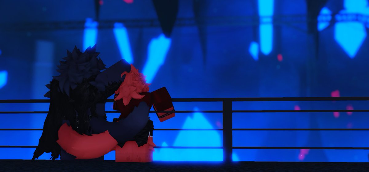 fluffumms's tweet image. &quot;Admiring the crystal chasm.&quot;

hi guys i really like hazzy x panther so uhm yeah

#hazzy #kaijuparadise  #panther