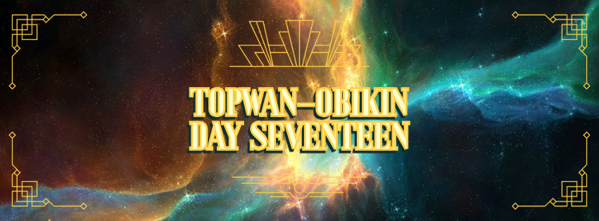 topwan_obikin's tweet image. Hello dear obikins, and welcome to our seventeenth day of submissions for our first deadline!   
  #topwanobikinfest
We have a nice submission for you today, so feast on this wonderful creation.     
🧶thread below
