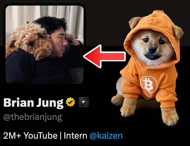 Should <a href="/thebrianjung/">Brian Jung</a> review the #1 Bitcoin Memecoin $DOG on his YouTube channel?

CAST YOUR VOTE: 💬 Comment | 🔁 Repost | ❤️ Like