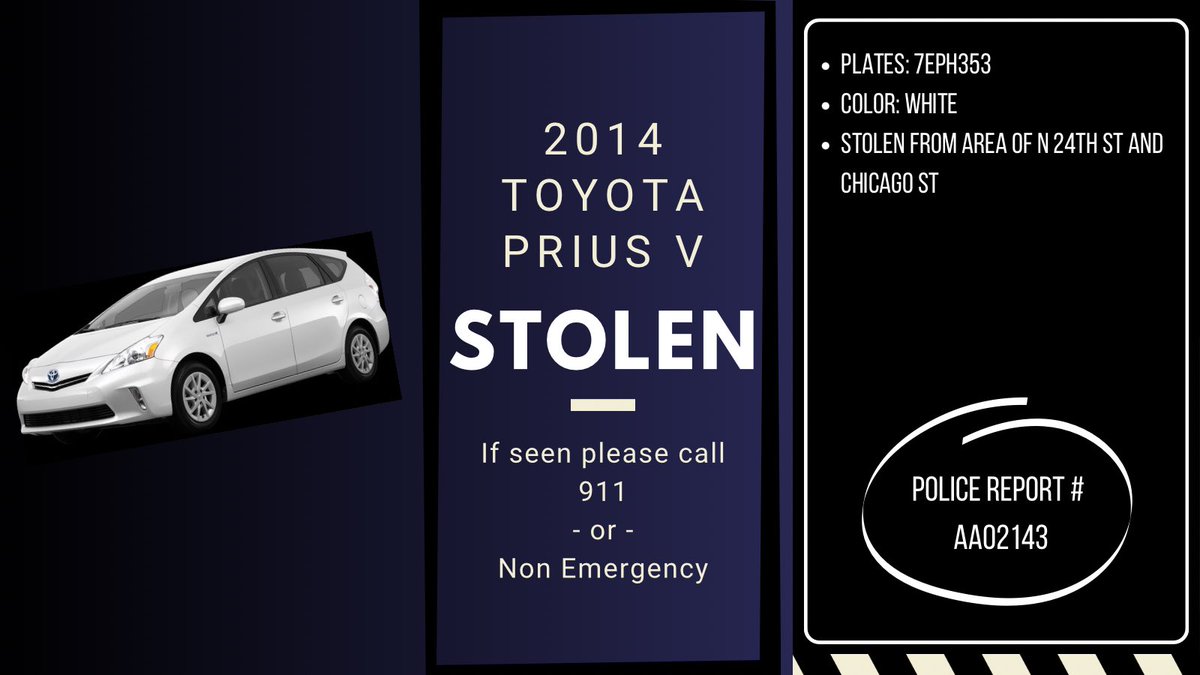 omaha_scanner's tweet image. Be on the lookout! 
Contact 911 or your local non-emergency if seen. 
Form: nossmedia.com 
#OmahaScanner