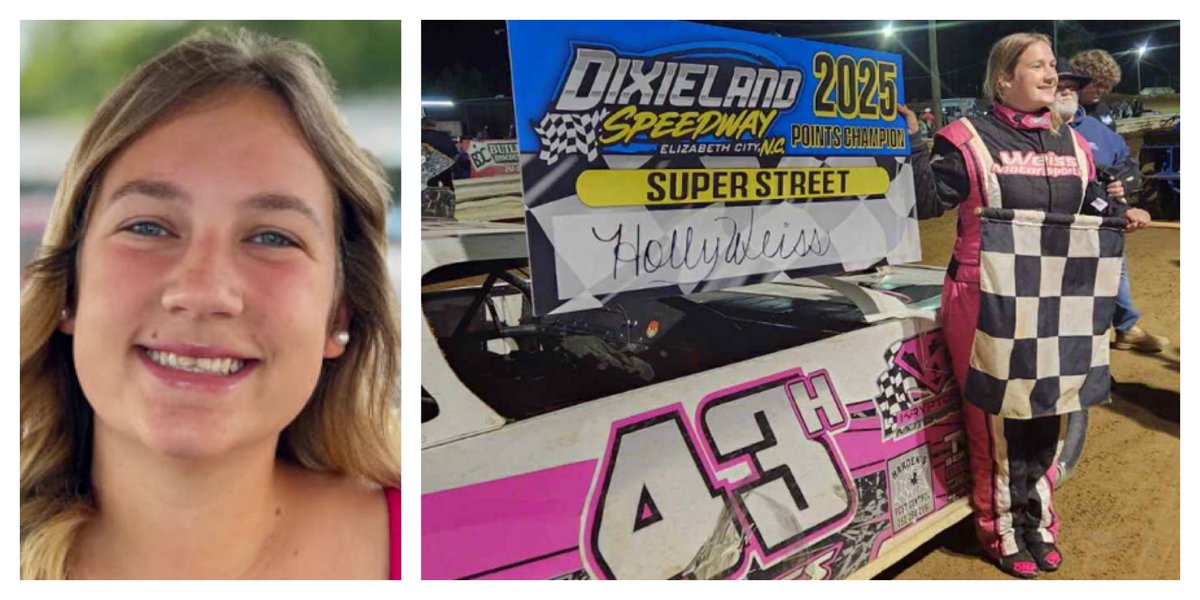 Hear Holley <a href="/WeissMotorsport/">Holley Weiss</a> <a href="/DixielandSpdwy/">Dixieland Speedway</a> Champion on our show at goprn.com/shows/at_the_t… broadcast radio stations, the PRN app &amp; iTunes