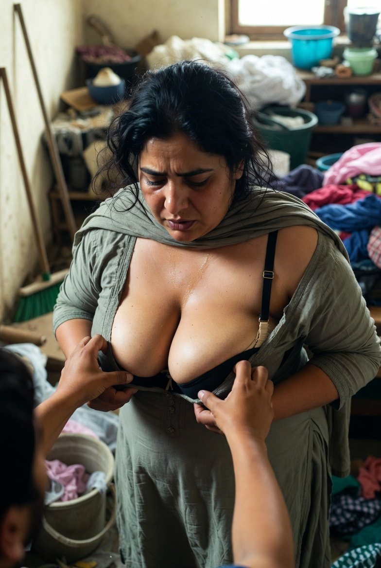 امی کی گیلے کپڑوں میں لپٹی بھاری مموں پر بیٹے کی ہتھیلیاں پھسل گئیں، پسینہ اور حرارت مل کر جسم جلا رہے تھے  
"بیٹا… مت…" ہونٹ کانپے مگر کمر خود آگے بڑھ گئی، برا کے اندر گرم، نرم ممے ہاتھوں میں بھر آۓ 

#incest #desi #porn #trending