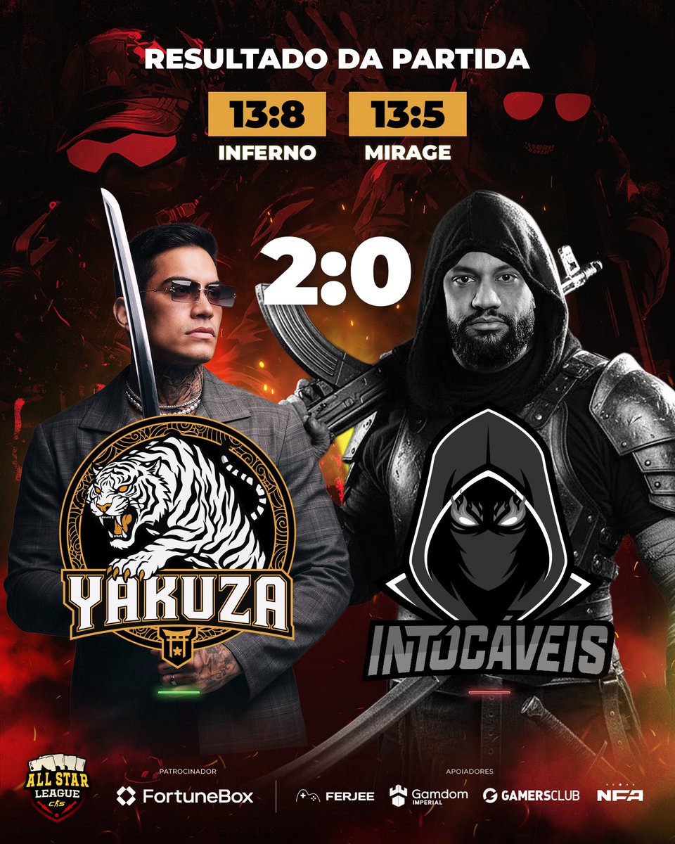 allstarleaguecs's tweet image. OS INTOCAVEIS CAIRAM!

O time do FNX leva a melhor e elimina o time FER da ASL!