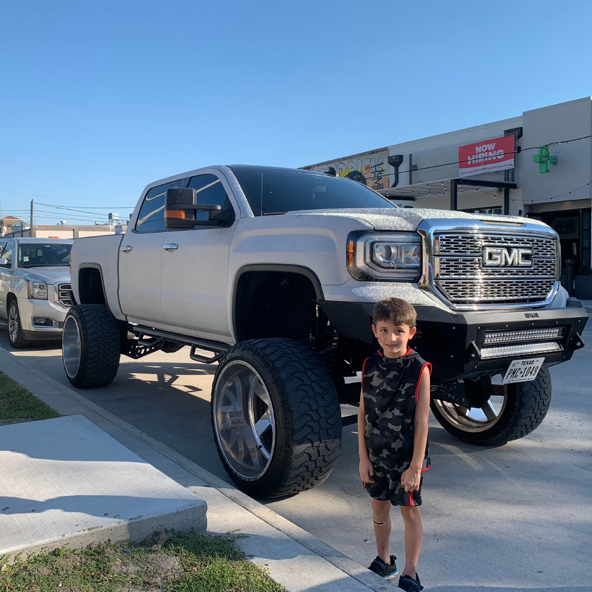 One of these things is Houston’s number one security risk. The other is a lifted GMC Sierra.