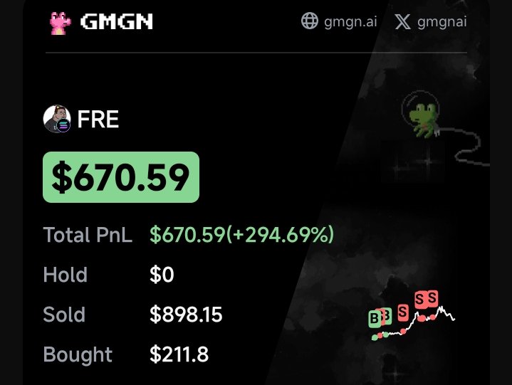 devs_hunter's tweet photo. Congratulations 🎉 guys! Even with the market condition we are able to secure 300% profit on $FRE ARLMnQhWDY8Vy87t3gMq6NRmNyRtqEGozkjfwpeypump

That's how we grind daily on my premium signal group.

Just us with just 0.2 sol ($30) discount price just for today ONLY.

By tomorrow it will be back to normal price of 0.3 sol ($50).

#FRE #btc #sol #bitcoinCrash #CryptoMarket #CryptoUpdate #memecoin #degen #trump #UnemploymentRate #cryptoCrash