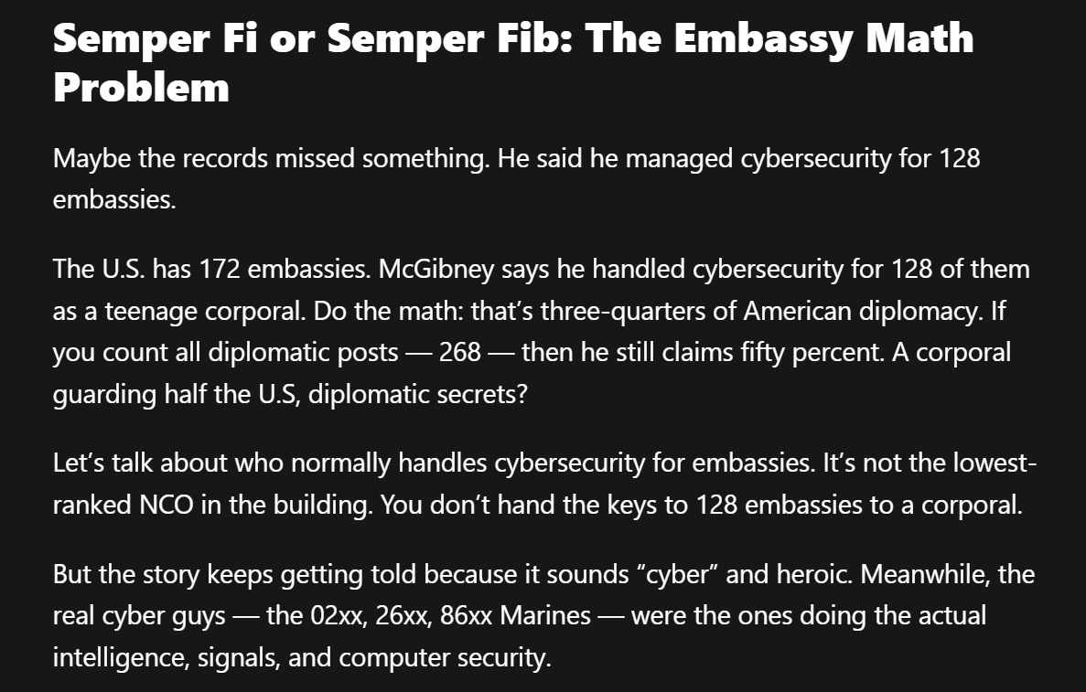 ghostsaw1027's tweet photo. Frank Parlato posted his Article about Exposing James McGibney(Bullyville) Credibility in the Military which he turn out to be a Administrative Clerk well that Explains why James Website doesn't Support HTTPS among other things for Web Security https://t.co/6uHs5h9DqF https://t.co/jNRmDtwSA4