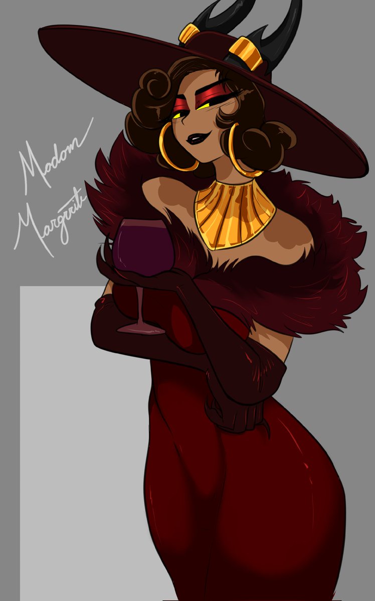 GonzaArtstudio's tweet image. Human Madam Marguerite redesign  🍷