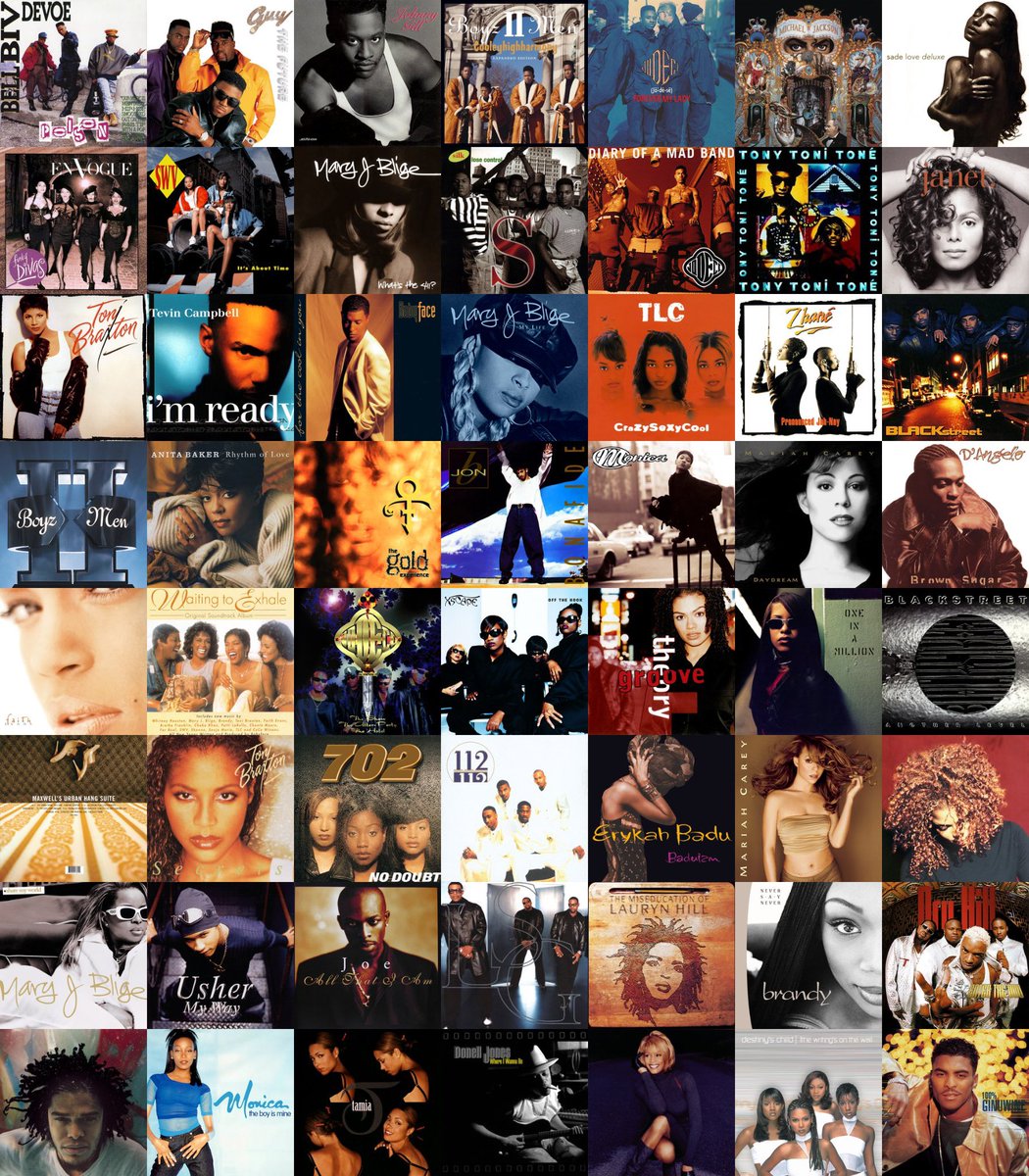 CoededMarshall's tweet image. The 90s produced amazing R&amp;amp;B albums, If you were to choose 3 albums here which ones are you going for 🤔