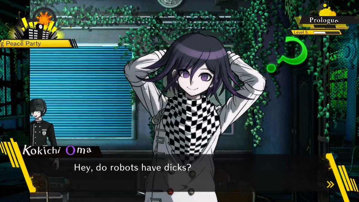 The iconic Kokichi Ouma line.