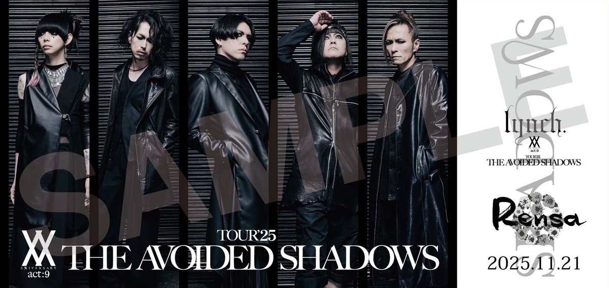 LIVE情報】 本日 XX act:9 TOUR'25「THE AVOIDED SHADOWS」 2025年11月
