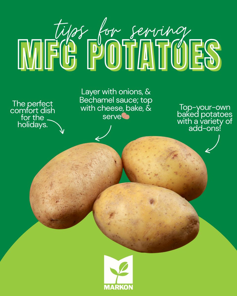 Comfort meets creativity with MFC Potatoes. Serve them baked, layered, loaded, or dressed up for the holidays — they shine in every dish.
👉 Tap the link in our bio to view the newest Fresh Crop Report. #FreshCropReport #Potatoes