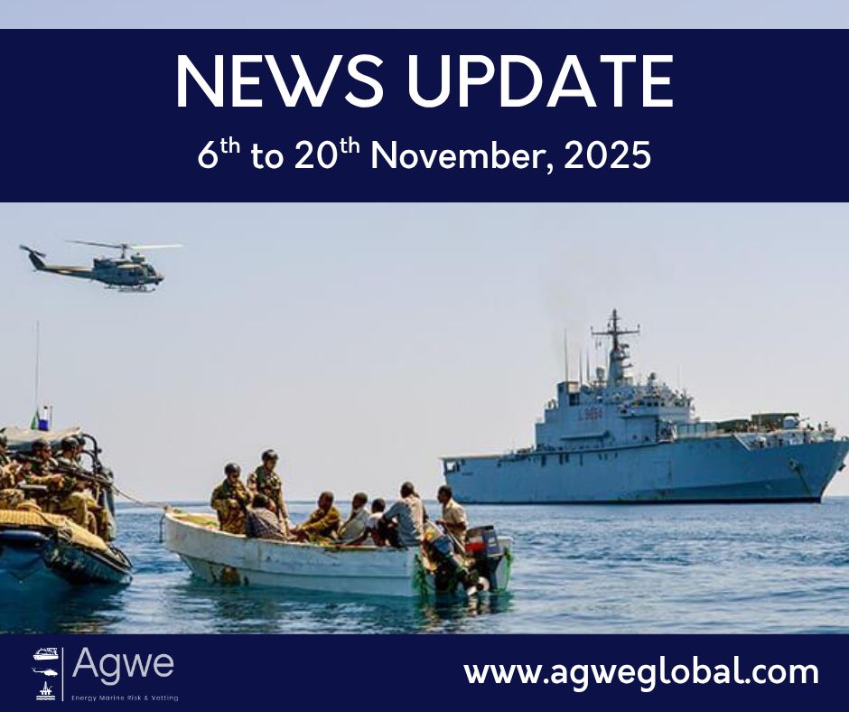 Agwe_Global's tweet image. Read all the latest news from Agwe Global, here: buff.ly/jGBYtaF 

#risksolutions #maritime #maritimesecurity #maritimeintelligence #shippingindustry #marine #energy #oilgas #gulfofguinea #westafrica #agweglobal
