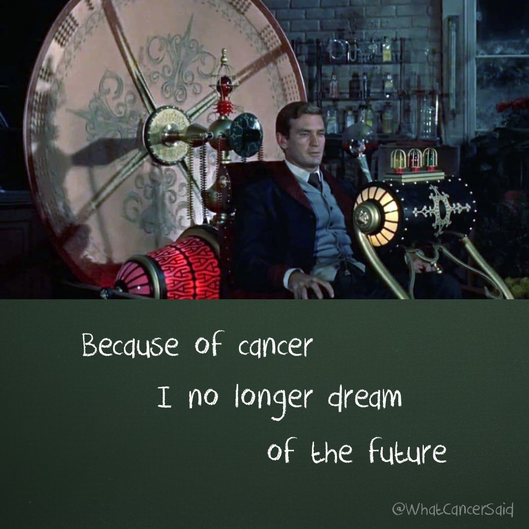 WhatCancerSaid's tweet image. I no longer dream of the future.

#stillhere #livingwithcancer #CancerAwareness