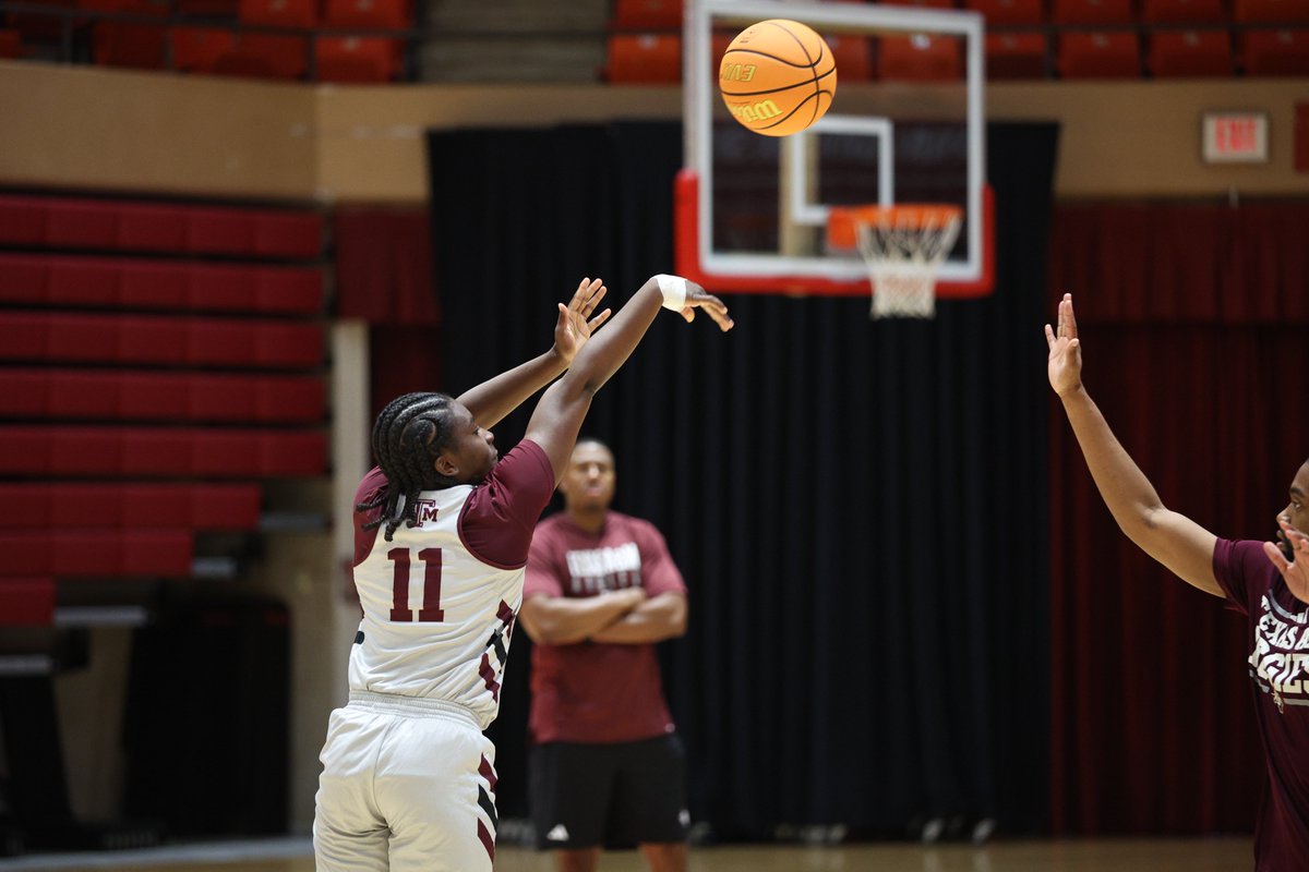 Business before beaches. First practice in Hawaii ✅🏀🌊

#GigEm | #PTI