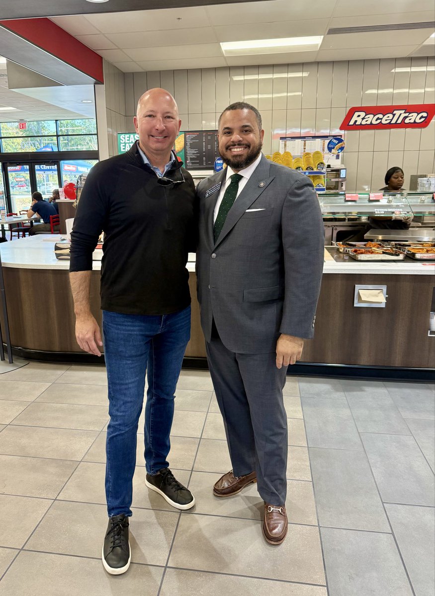 Thanks so much to my good friend <a href="/DerekForGeorgia/">Sen. Derek Mallow</a> for supporting  <a href="/RaceTrac/">RaceTrac</a>’s 600th store grand opening in Garden City, Georgia in Georgia State Senate District 2