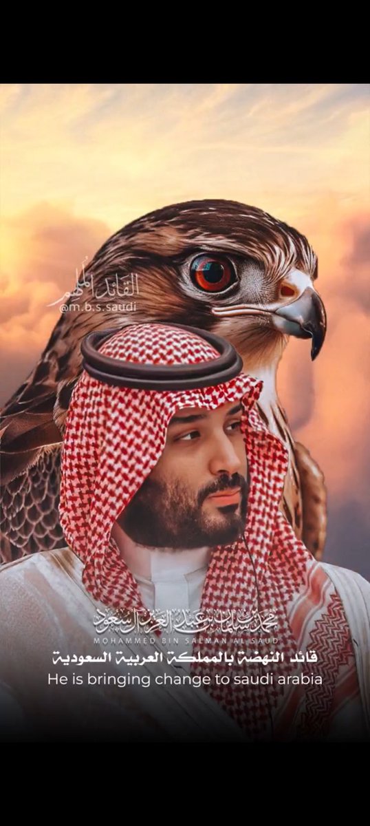 زعيم الشرق الاوسط . 
عراب الرؤيه . .