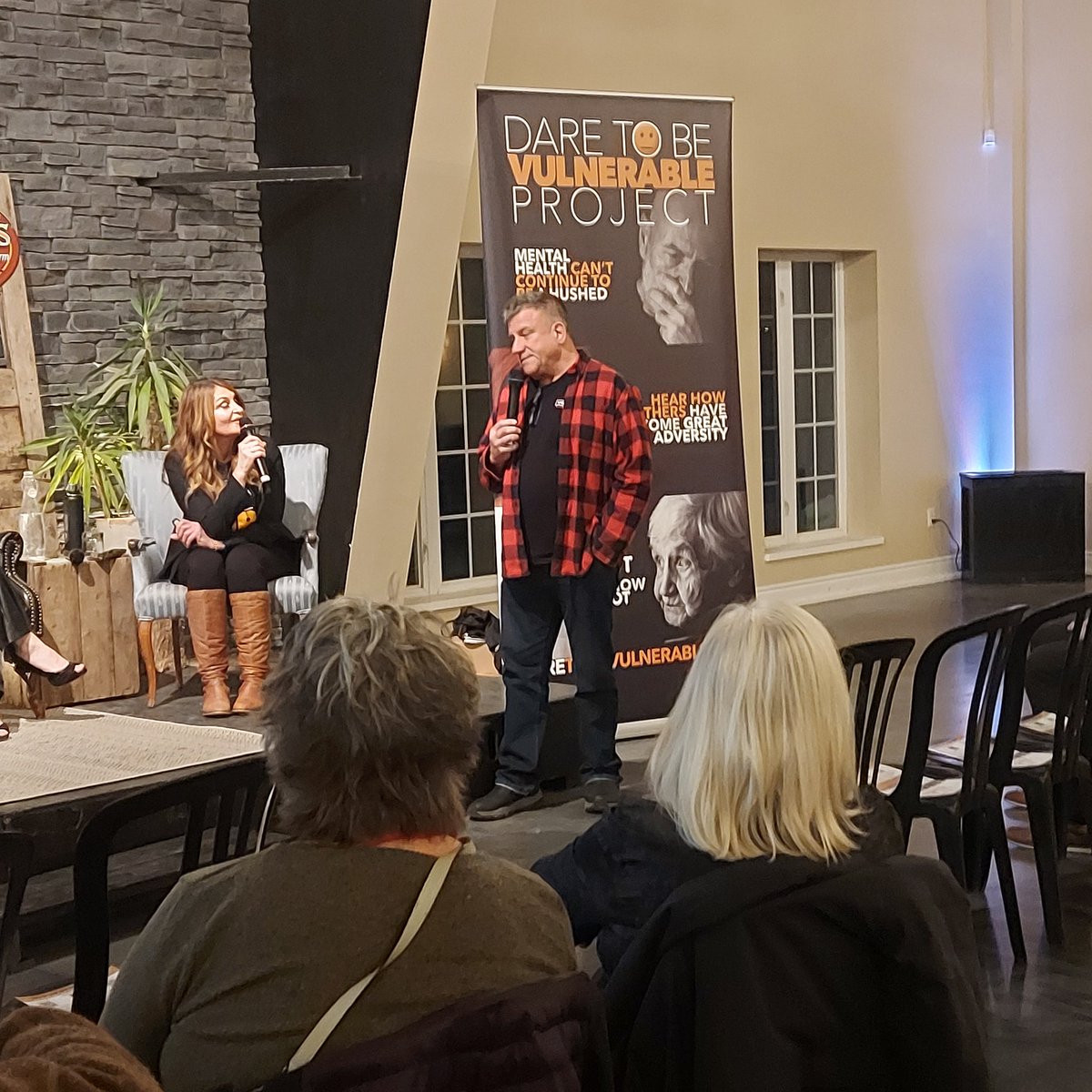 Tonight is the final Dare to be Vulnerable Project event of the year. Its the 3rd year at Stanleys Farm. 
Its an evening of conversations and stories about mental health and specifically in those in the rural area.
#mentalwellness #mentalhealth #endstigma