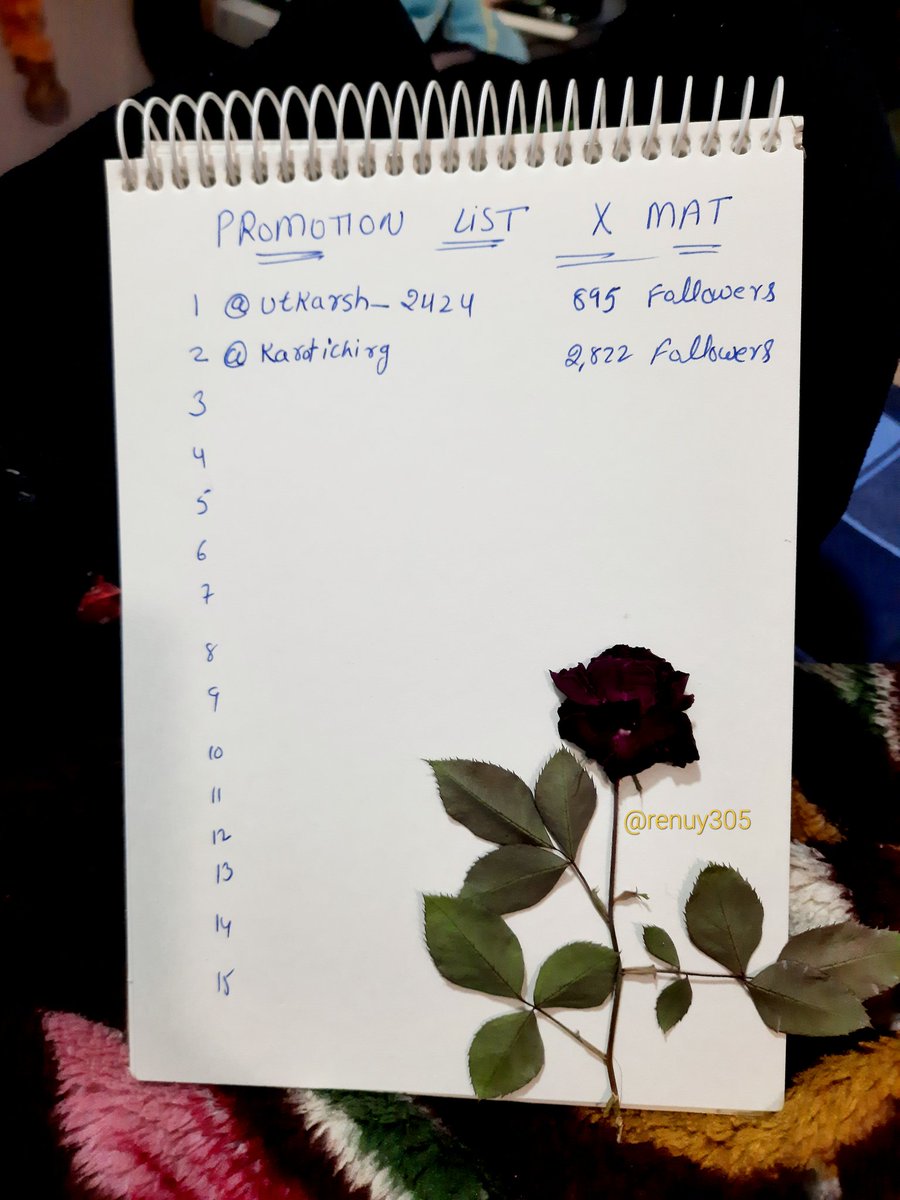 आज 15 साथियों को प्रमोट किया जाएगा।
नोट: सिर्फ 0–15,000 फॉलोवर्स वाली IDs ही प्रमोट होंगी। 👇 अभी दो नाम मिले हैं

👉 Utkarsh Singh  ( 895 )
👉 Chirag  ( 2822 )

छोटी IDs को ही पहले मौका मिलेगा
और 15,000 से ऊपर की कोई भी ID प्रमोट नहीं होगी। जितनी छोटी ID उतनी जल्दी नाम।
धन्यवाद