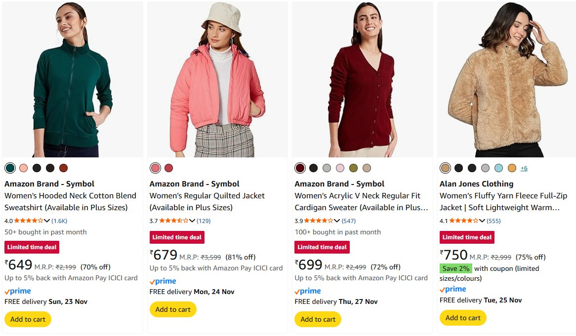 TechyBoostDeals's tweet image. Symbol Women Jacket @ ₹599 ✨

Buy link : amzn.to/4pfrNve

#AmazonIndia #Symbol #WomenJacket