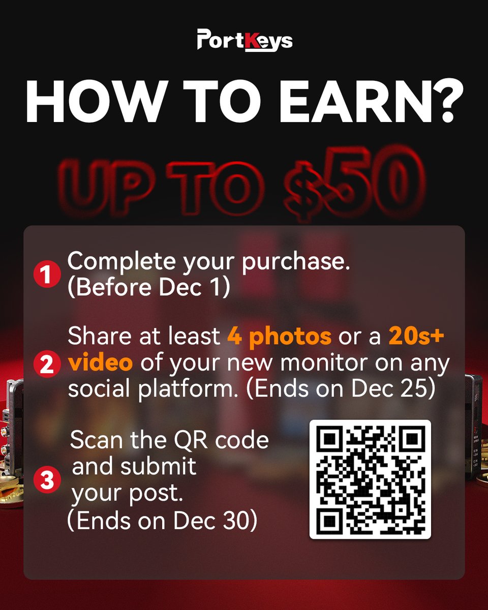 Share your frame, Earn your rewards📸

Black Friday 💥 + Portkeys bonus = perfect combo 

💰Rewards:
• LS7P &amp; LH5P II — $20 / $35
• BM Series monitors — $30 / $50

🛒 Don’t wait — grab your deal &amp; join now! ✨

#portkeys #blackfriday #blackfridaydeals #cameragear #camerarig