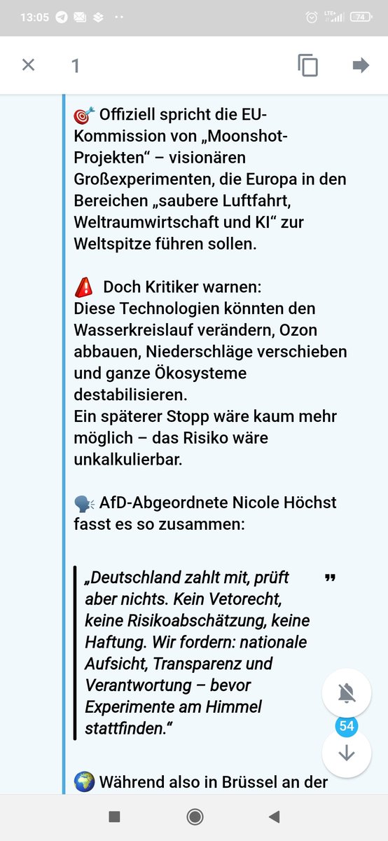 daniel_gugger's tweet image. 888 Die Bundesregierung hat auf eine parlamentarische Anfrage der AfD bestätigt: 

Über Geoengineering-Projekte in Europa entscheidet allein die EU-Kommission.

Deutschland und die anderen Mitgliedsstaaten stehen außen vor – kein Vetorecht, keine Kontrolle, keine Haftung.

 Das…