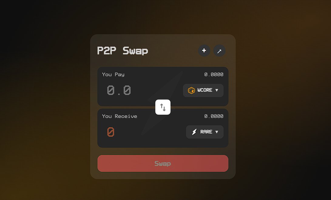 Experience P2P Swap new updates✨.
We are upgrading from V2 AMM to P2Pswap. 
-Create offers
-Swap offers
-Fetch best rates
-Stake Points