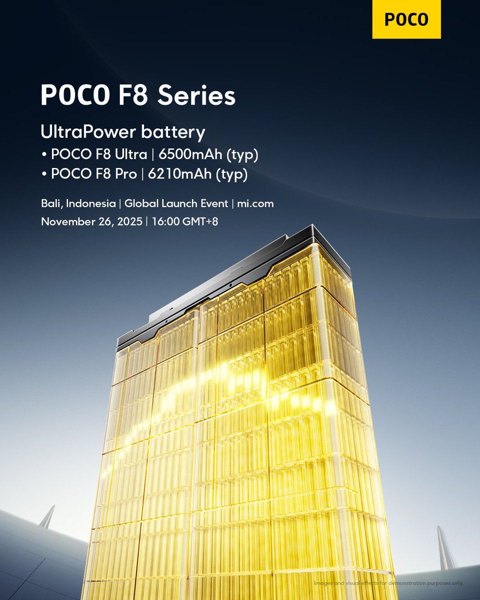 Chahatt501's tweet image. #UltraPower

This is 𝗨𝗹𝘁𝗿𝗮𝗣𝗼𝘄𝗲𝗿 battery.

#POCO #POCOF8Series #POCOF8Ultra 
@POCOGlobal