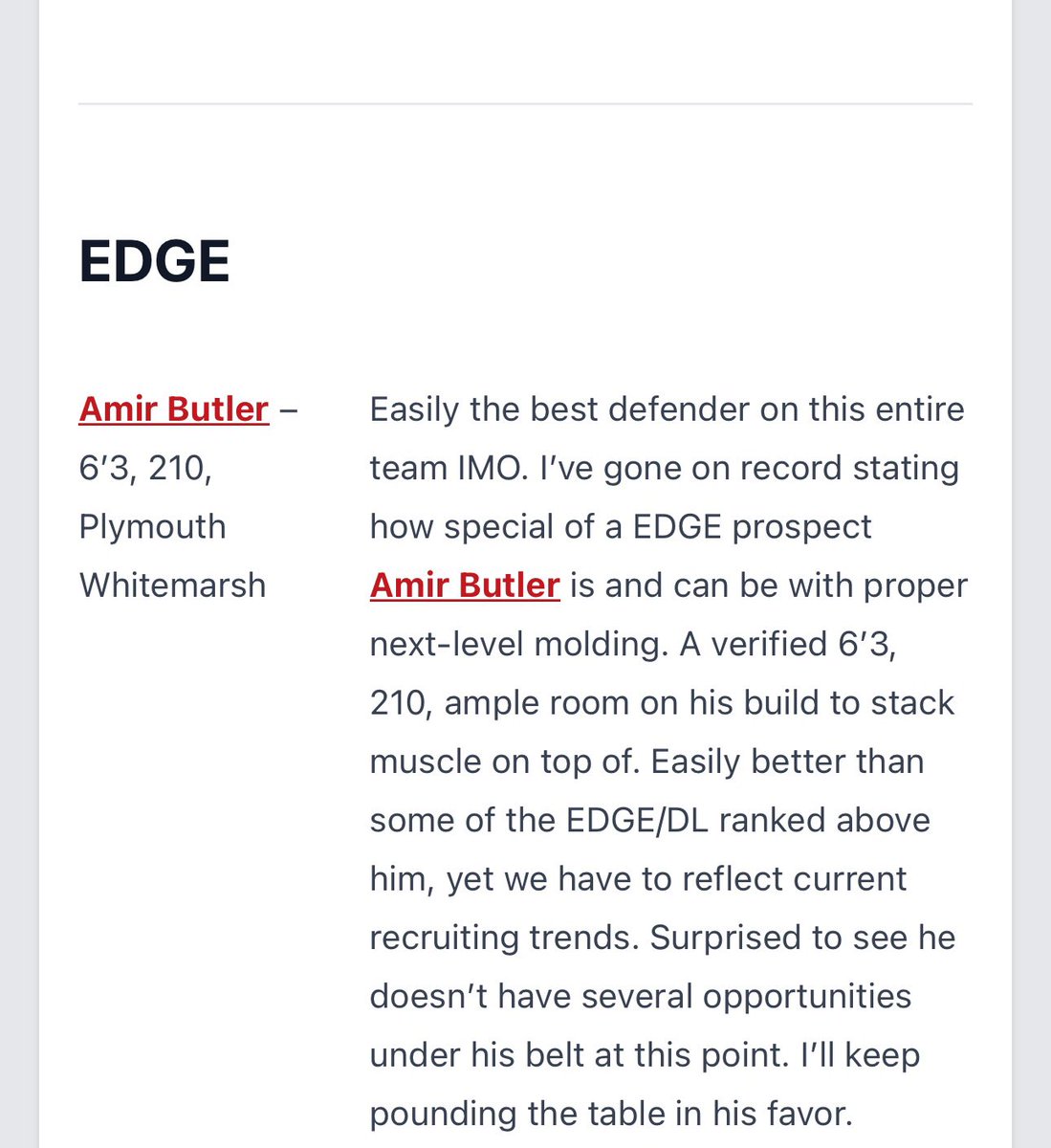 Thankful to be ranked the number 10th edge rusher in Pennsylvania! <a href="/PRZVicCastillo/">VicCastilloPRZ</a>
hudl.com/v/2SbM5r