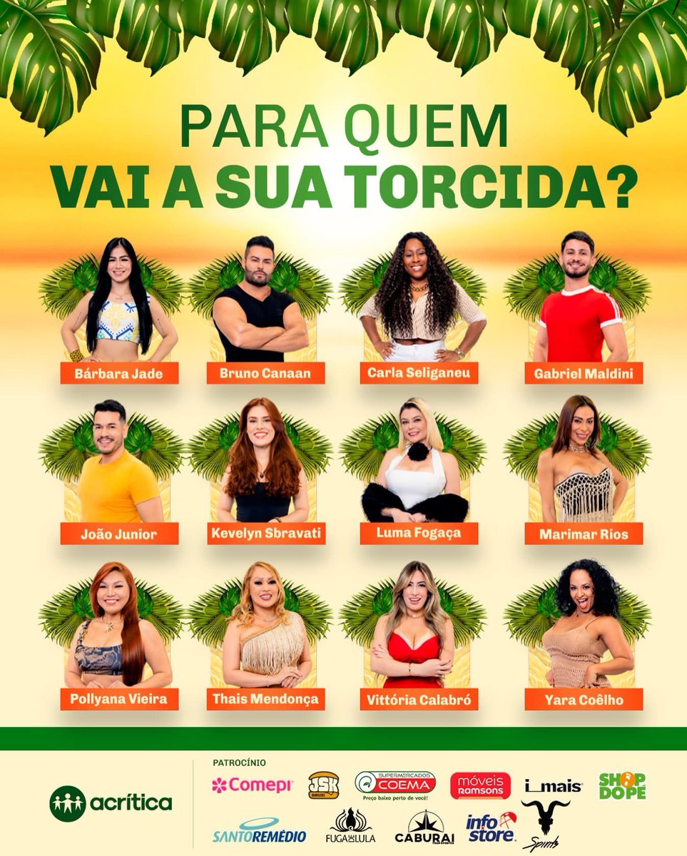 abordooreality's tweet photo. Já deu tempo de escolher seu participante favorito por aí? Conta pra gente para quem vai sua torcida no A Bordo 🙂‍↕️🧡✨

#ABordo2025 #RealityShow #ACrítica https://t.co/AgBvNdgc9t