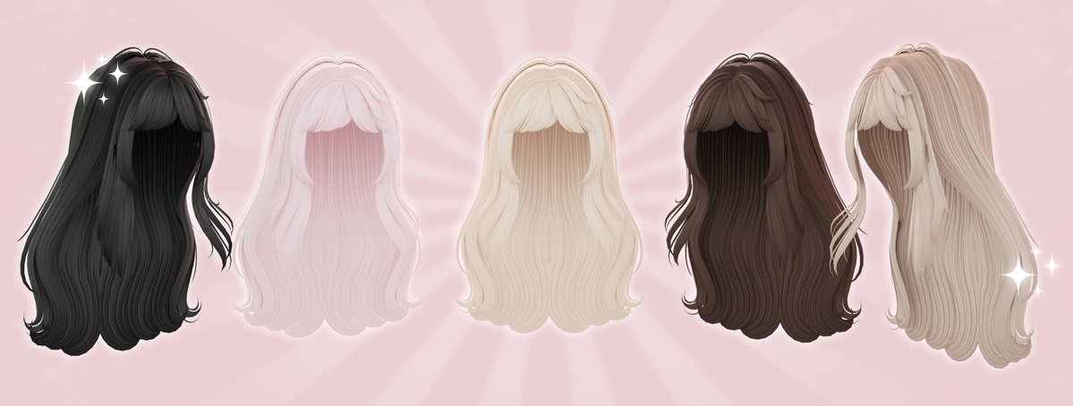 enphorite's tweet image. NEW WAVY SOFT HAIR, In 5 recolors!!, available in my group &quot;amethystluv&quot; | as well as 3 new sets to go along with the new hairs! #roblox #robloxdesign #robloxugc