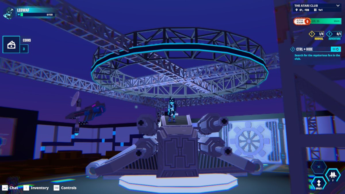 Can't believe I'm looking at the ship from Atari Asteroids <a href="/TheSandboxGame/">The Sandbox</a>  tsbga.me/TheSandbox