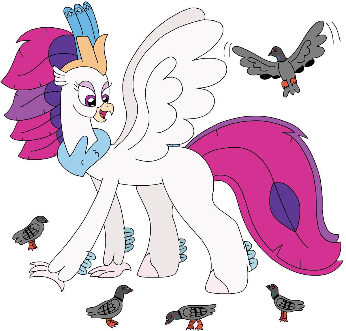 Novo finds a flock of pigeons!
#Novoember