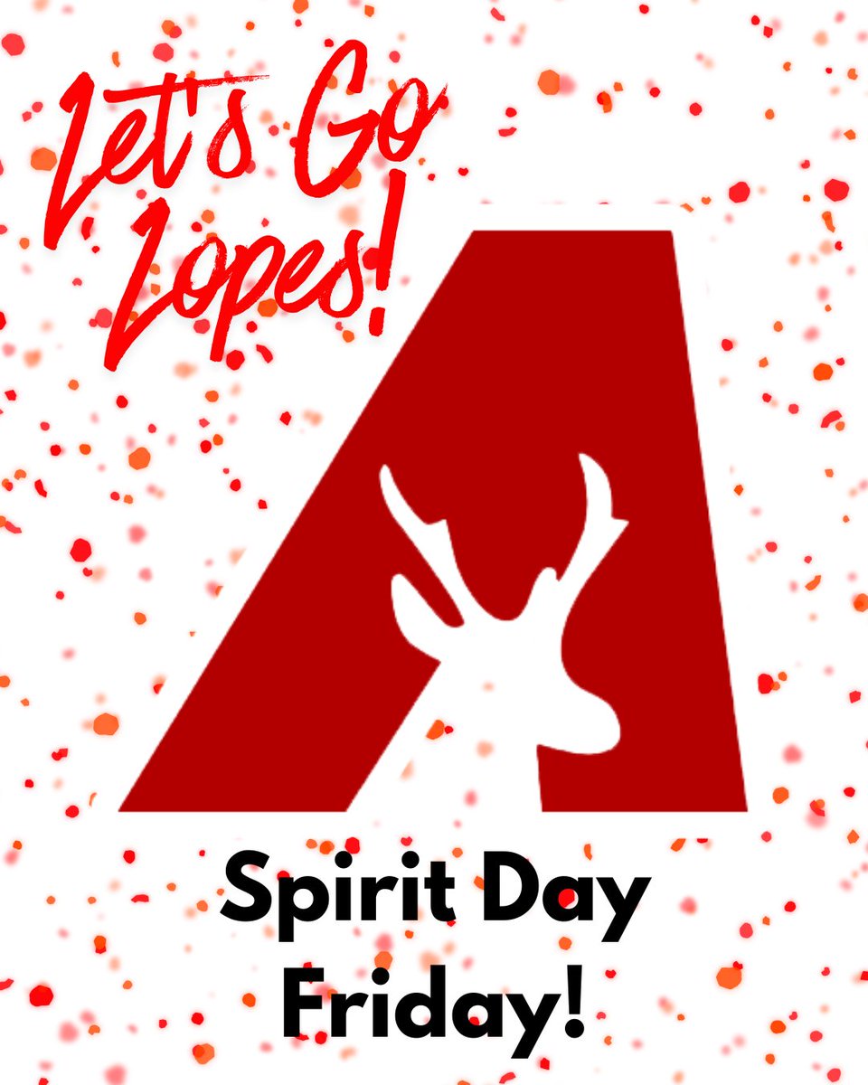 District-Wide Spirit Day Friday! Wear your Lopes gear and show your support as our football team heads to the Championship on Saturday! Let’s go Lopes!
