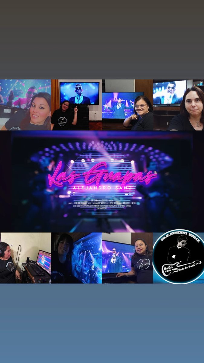 Nuestras socias disfrutando de este hermoso video!!! #LasGuapas <a href="/alejandrosanz/">Alejandro Sanz</a> #BailoConVos #Lanzamiento #YAhoraQuéMás