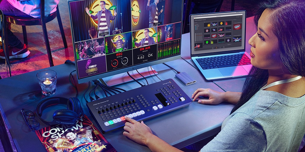 ATEM Switchers 10.1.1 Güncellemesi. ATEM Mini Extreme ISO G2’de iyileştirilmiş 720p internet yayın kararlılığı ve ses seviyesi ölçümü sunmanın yanı sıra Thunderbolt bağlantısındaki sessize alma sorununu giderir. bmd.link/tr/e9f3Ce adresinden hemen indir!