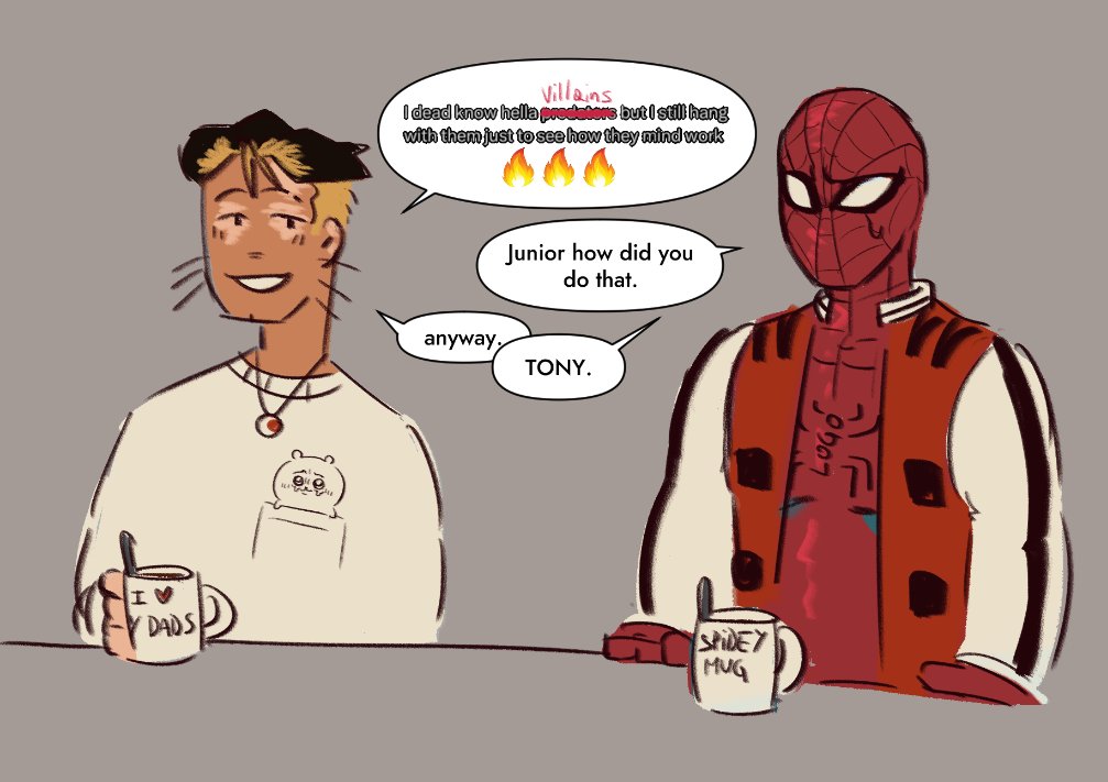 idk random tony and spidey doodle.

#marveloc #spiderman