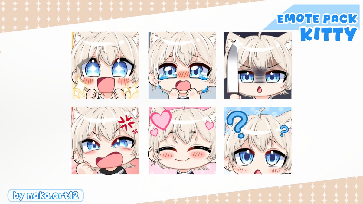 naka_12art's tweet image. Cute emotes are waiting for you!
。･:*:･(✿◕3◕)❤

Hii, I&apos;m opening emote commissions on vgen with this cute style ^^
The price is heavily discounted! Hurry and check out my vgen!
vgen.co/Naka_art12 

#commision #vgen