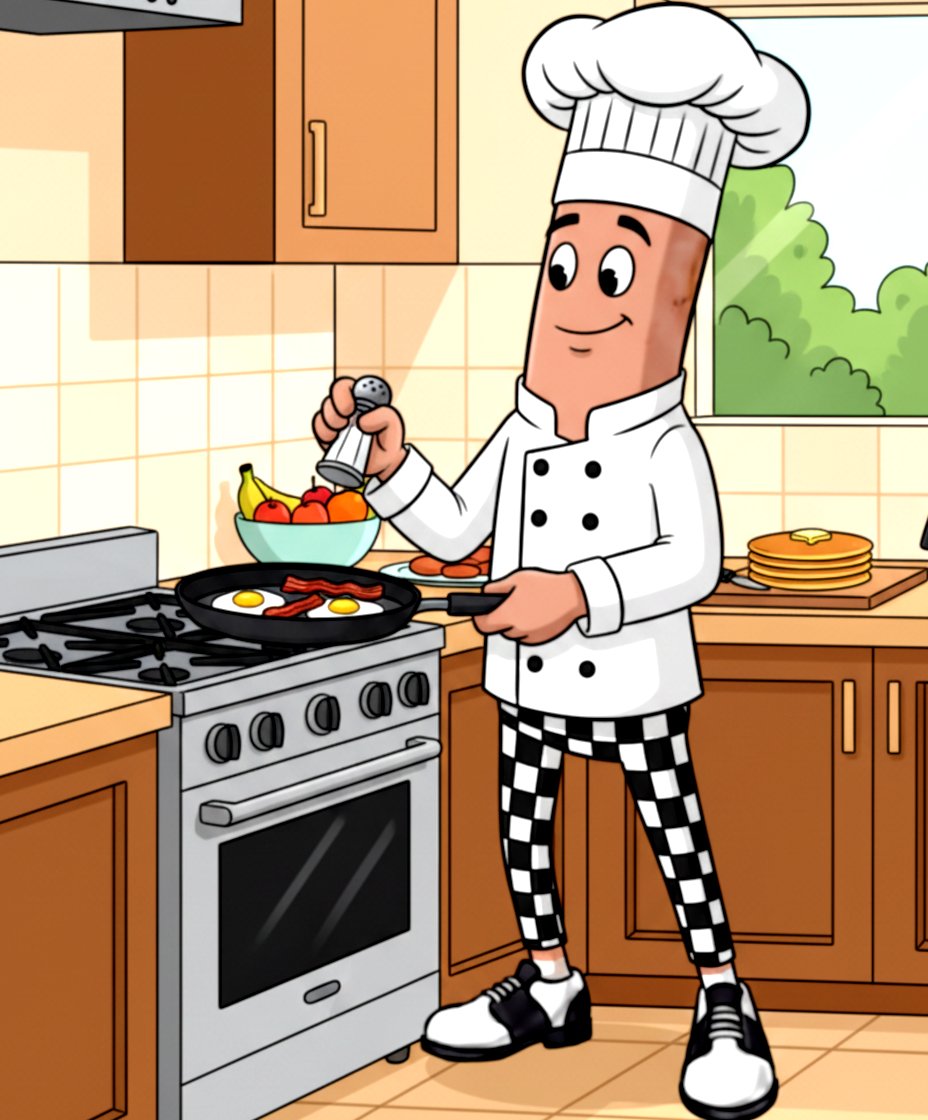 WaywardWeenies's tweet photo. GM frens ☀️
Rise and shine with Chef Wayward Weenie cookin’ up that perfect breakfast stack 📷📷Nothing starts the day better than bacon, eggs, and a little weenie magic.
#WaywardWeenies #NFTBreakfastClub 📷 https://t.co/dr3i1A61VM