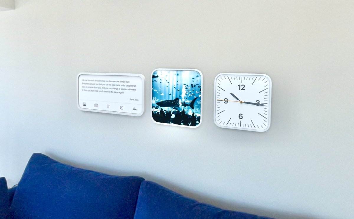 Ikes is also available on Vision Pro, and you can pin its widgets right on your wall.