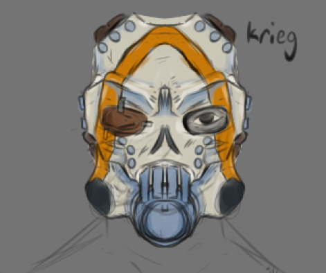 PineappleModels's tweet image. Thinking of remodeling some vault hunters from borderlands so drew a ref for what his mask will look like and I am really proud of it!!

#Borderlands  #art