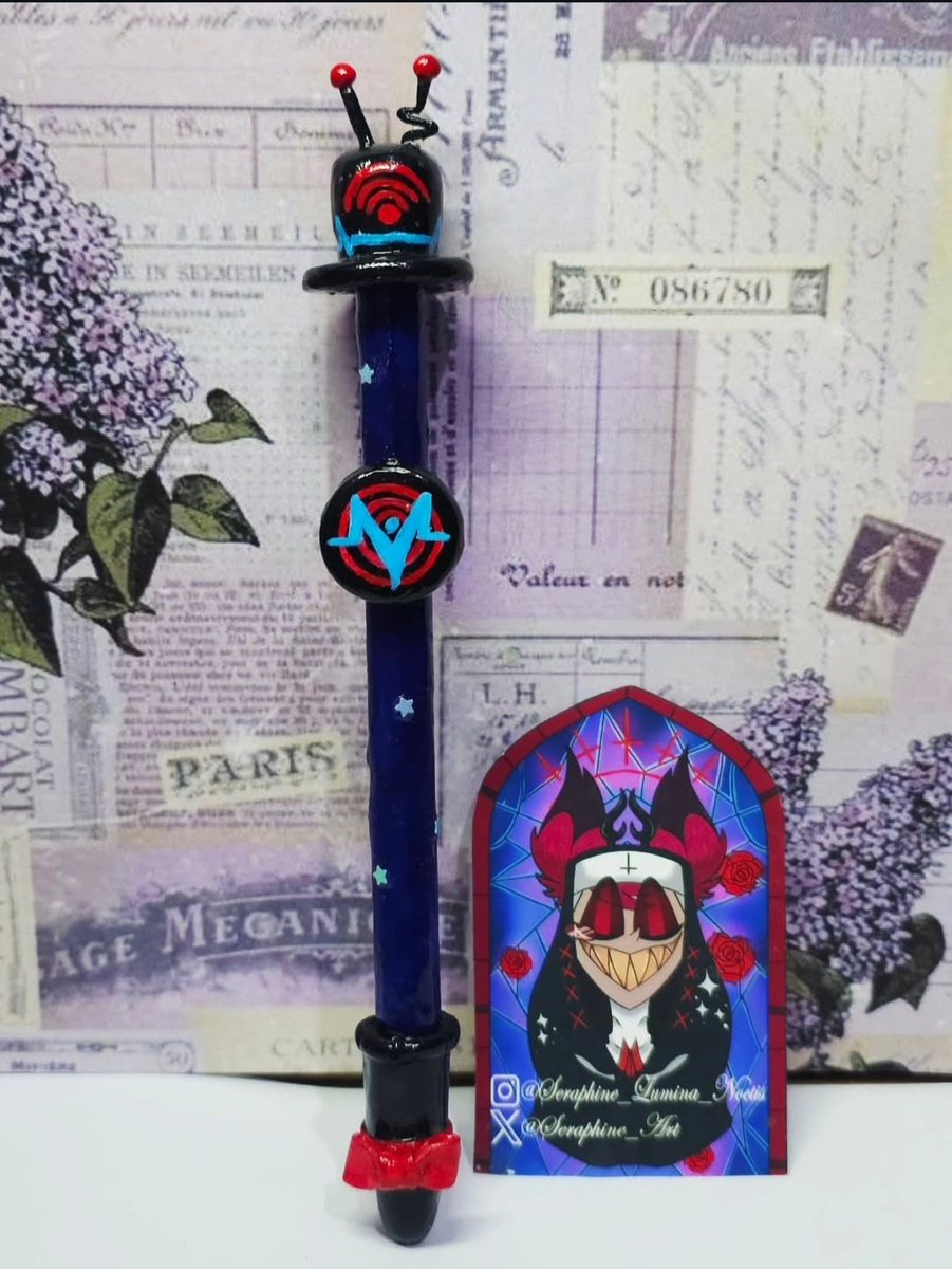 Seraph_Cult's tweet photo. Write, trust, obey. The Voxtek pen never fails!! (Approved by VoxTek… Trust us with your writing )#voxtek #Vox #HazbinHotel #pen #VEES #trustus https://t.co/0RNbY6xRhR