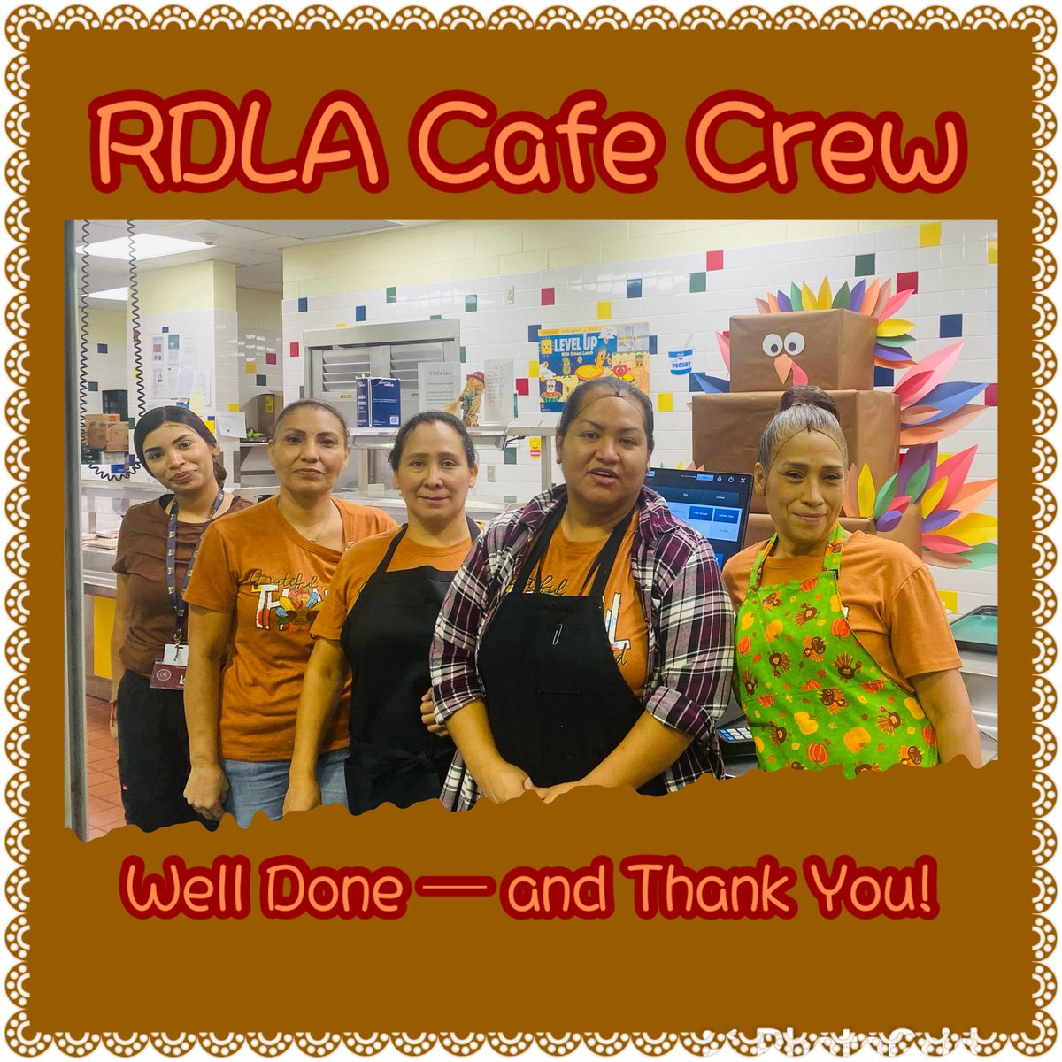 Our Thanksgiving 🦃 family luncheon wouldn’t have been possible without our amazing cafeteria ♥️ team! They served over 600 meals today to students, families, and staff. Thank you for a job well done! <a href="/RooseveltDLA/">Roosevelt Dual Language Academy</a> <a href="/DrH_OnTheEdge/">Doctor.H 🇲🇽🇺🇸</a> <a href="/EdgewoodLeads/">Dr. B in EISD</a> <a href="/EISDofSA/">Edgewood ISD</a>