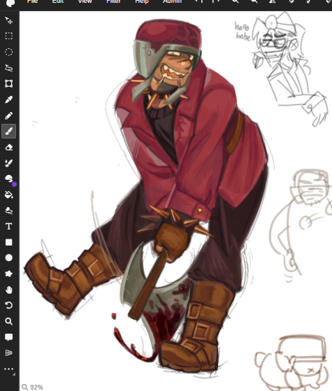 lycanlithium's tweet image. Locked in on magma of all places