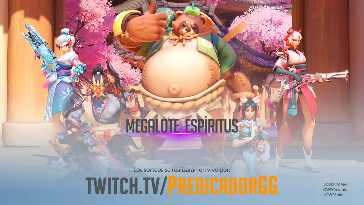 ¡EL ÚLTIMO SORTEO DEL MES! Gracias a los muchachos de <a href="/OverwatchLATAM/">Overwatch</a>  y <a href="/Blizzard_Ent/">Blizzard Entertainment</a> , hoy tenemos un MEGALOTE ESPÍRITUS.

🔴EN VIVO: Twitch.TV/PredicadorGG

¡Nos vemos en el stream y mucha suerte a todos los participantes!
#ow2latam #ow2spirits #ow2creator