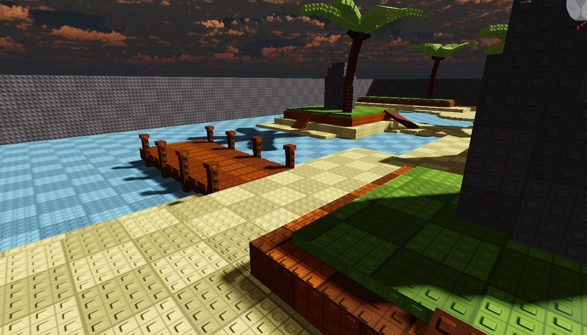 NojuDevLogs's tweet image. Beach Map I&apos;ve been working on #ROBLOX #RobloxDev #robloxstuds #commisionsopen