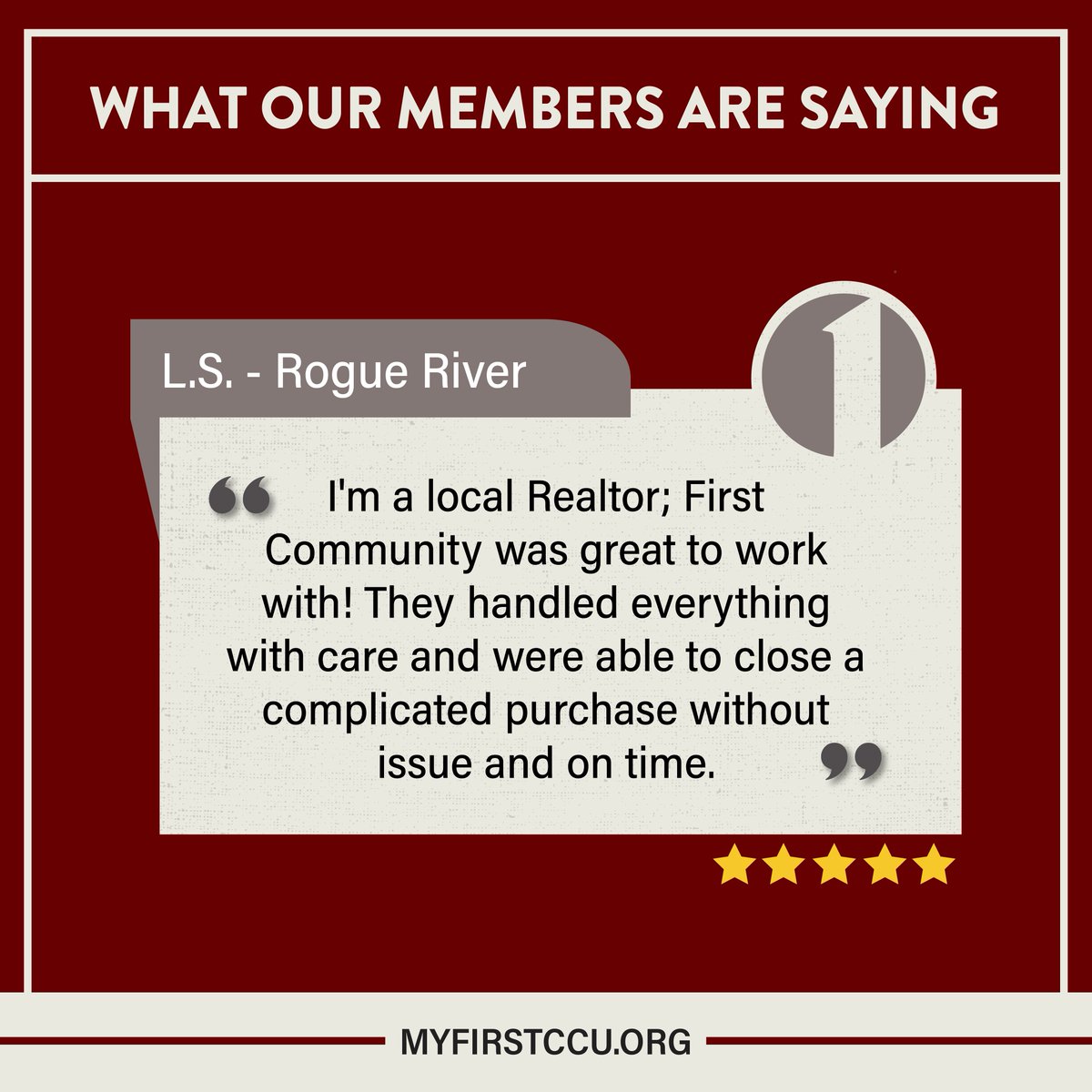 First Community Credit Union tweet media