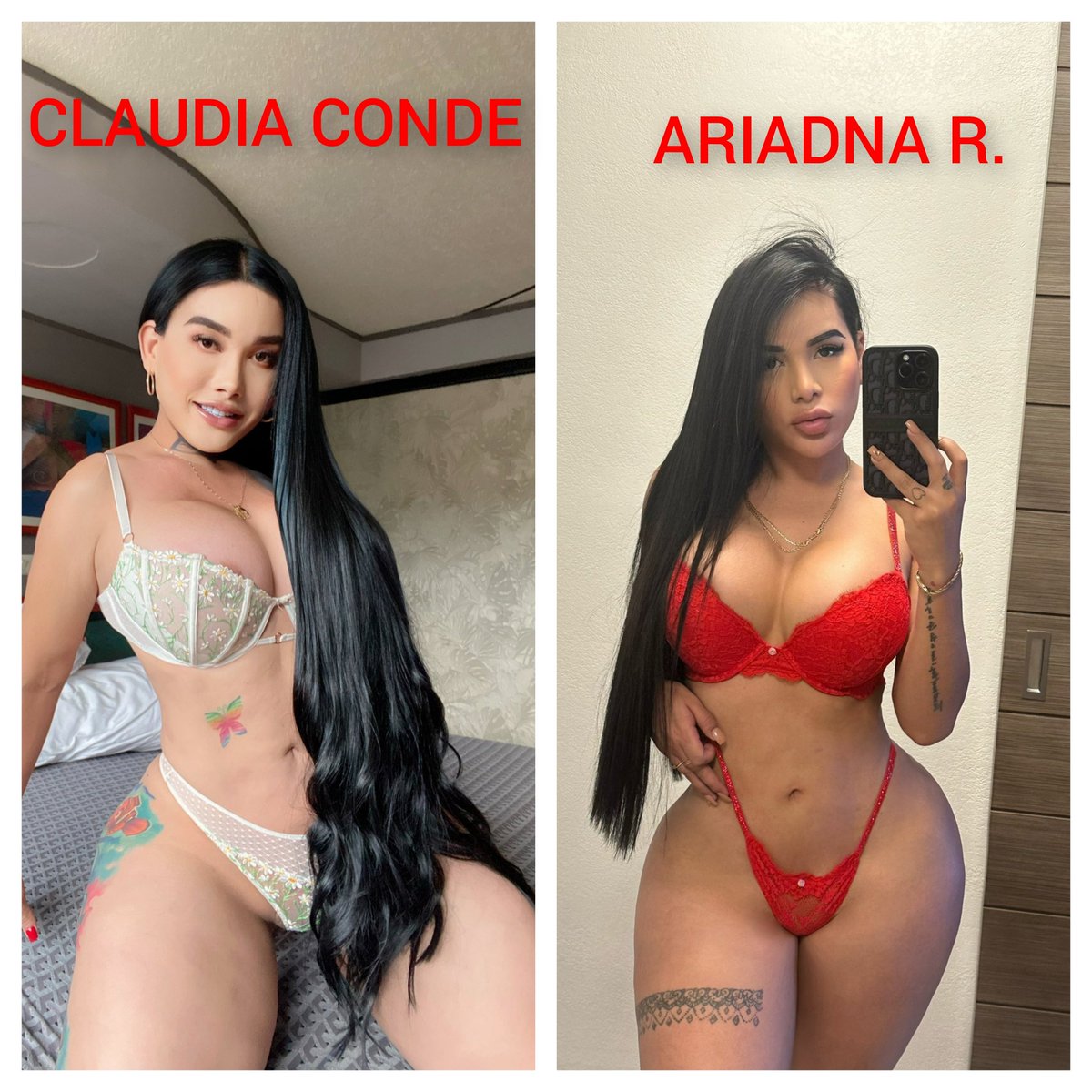 bellastransMX's tweet photo. ¡QUINTA BATALLA DE REINAS! 🔥

Dos diosas absolutas frente a frente, solo una se llevará la corona esta vez.¿Quién gana para ti?😏

Comenta “ARIADNA” si tu reina es @ariadnareyxxx 🔥

 Comenta “CLAUDIA” si tu reina es @ClaudiaConde21 🔥

  Voten por su reina favorita 🔥 https://t.co/uvwYeQzAR2